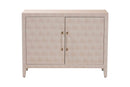 Sydney Faux Shagreen 2-Door Storage Cabinet