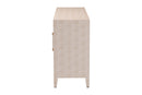Sydney Faux Shagreen 3-Door Storage Cabinet