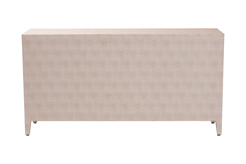 Sydney Faux Shagreen 3-Door Storage Cabinet