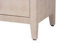 Sydney Faux Shagreen 3-Door Storage Cabinet