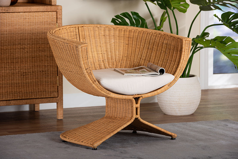 Ronald Natural Rattan Lounge Chair