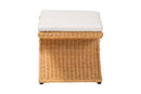 Ronald Natural Rattan Footstool
