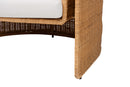 Katrina Natural Rattan Armchair with U-Shaped Silhouette