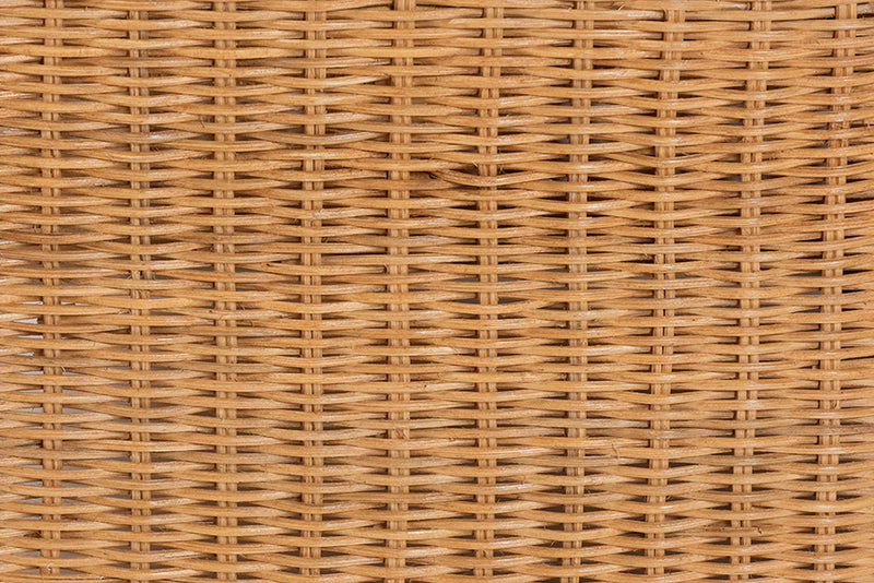 Katrina Natural Rattan Armchair with U-Shaped Silhouette
