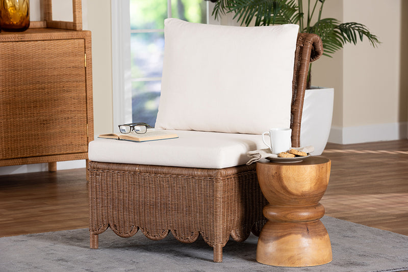Contantine Natural Rattan Accent Chair