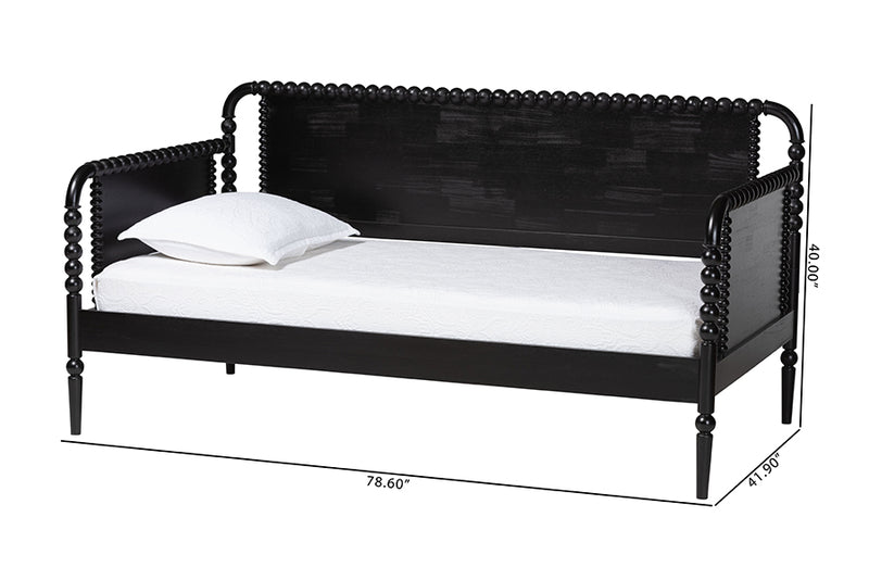 Laverne Bobbin Daybed, Twin, Black
