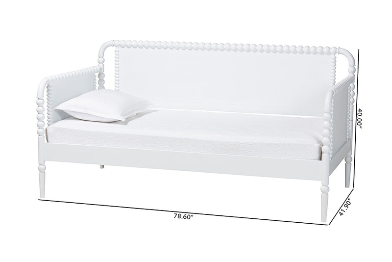 Laverne Bobbin Daybed, Twin, White