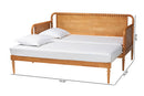 Laverne Bobbin Twin-To-King Expandable Daybed, Oak Brown