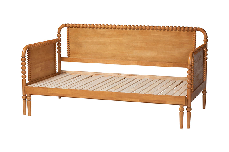 Laverne Bobbin Twin-To-King Expandable Daybed, Oak Brown