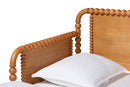 Laverne Bobbin Twin-To-King Expandable Daybed, Oak Brown