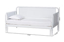 Laverne Bobbin Twin-To-King Expandable Daybed, White