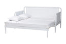 Laverne Bobbin Twin-To-King Expandable Daybed, White