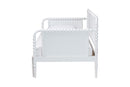 Laverne Bobbin Twin-To-King Expandable Daybed, White