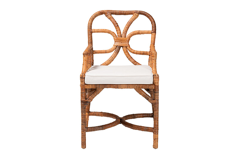 Jacy Natural Rattan Dining Chair, Light Honey