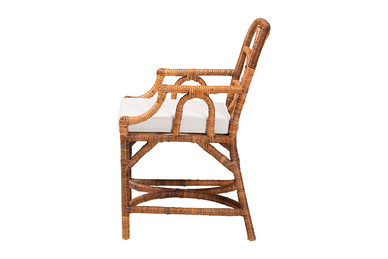 Jacy Natural Rattan Dining Chair, Light Honey