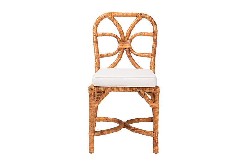 Jacy Natural Rattan Dining Chair, Light Honey
