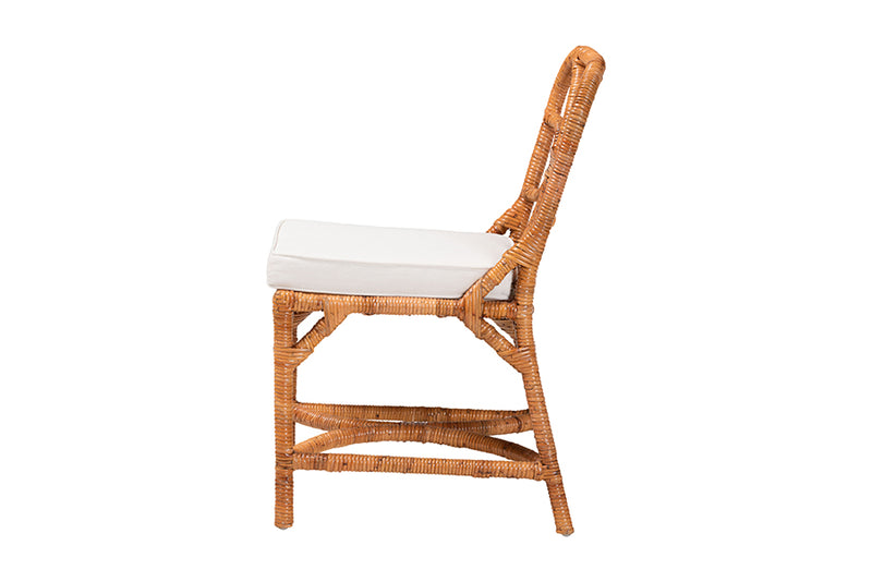 Jacy Natural Rattan Dining Chair, Light Honey