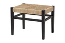 Kent Seagrass Accent Bench, Natural Brown/Black