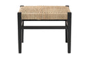 Kent Seagrass Accent Bench, Natural Brown/Black