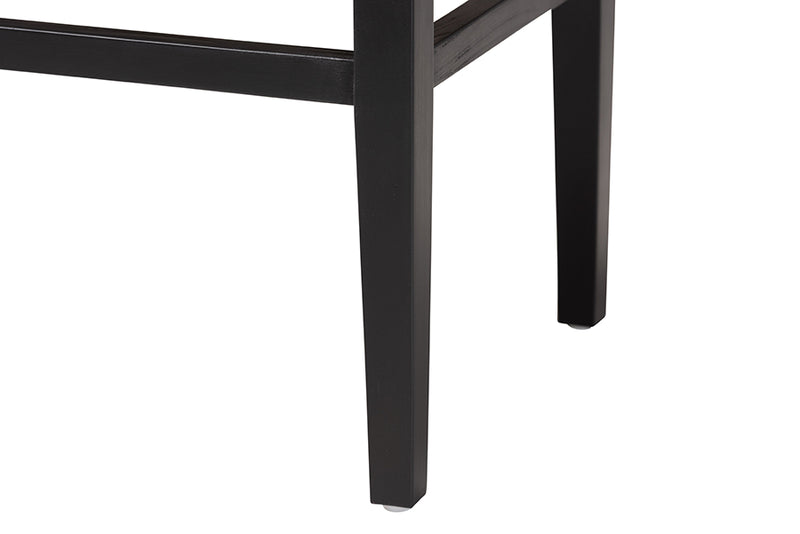 Kent Seagrass Accent Bench, Natural Brown/Black