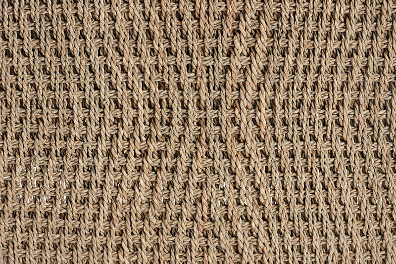 Kent Seagrass Accent Bench, Natural Brown/Black