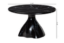 Almack Marbled Resin Coffee Table, Black