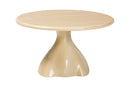 Almack Marbled Resin Coffee Table, Cream
