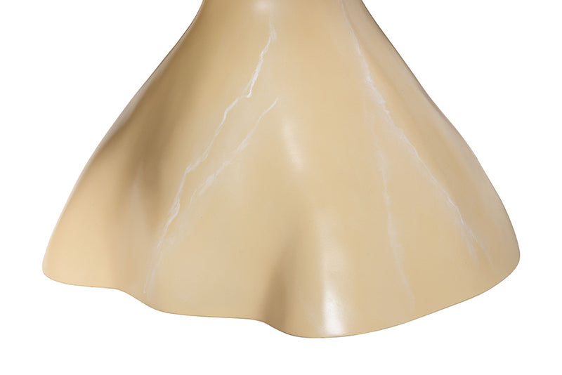 Almack Marbled Resin Coffee Table, Cream