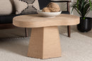 Lenni Natural Jute Coffee Table, Natural Brown