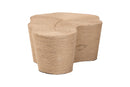 Adaline Natural Jute Coffee Table, Natural Brown