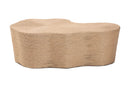 Adaline Natural Jute Coffee Table, Natural Brown