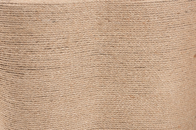 Adaline Natural Jute Coffee Table, Natural Brown