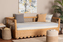 Marci Natural Rattan Daybed, Light Honey