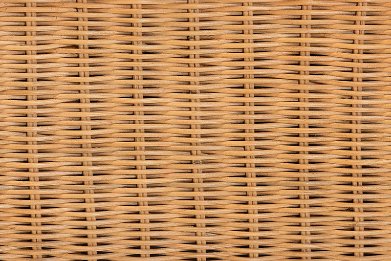 Marci Natural Rattan Daybed, Light Honey