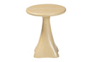 Anatasia Marbled Resin End Table, Cream