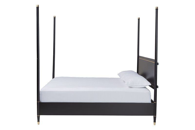 Ben Four Poster Platform Bed, Black
