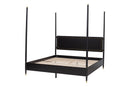 Ben Four Poster Platform Bed, Black