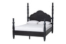 Jenny Four Poster Platform Bed, Black