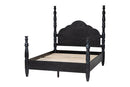 Jenny Four Poster Platform Bed, Black