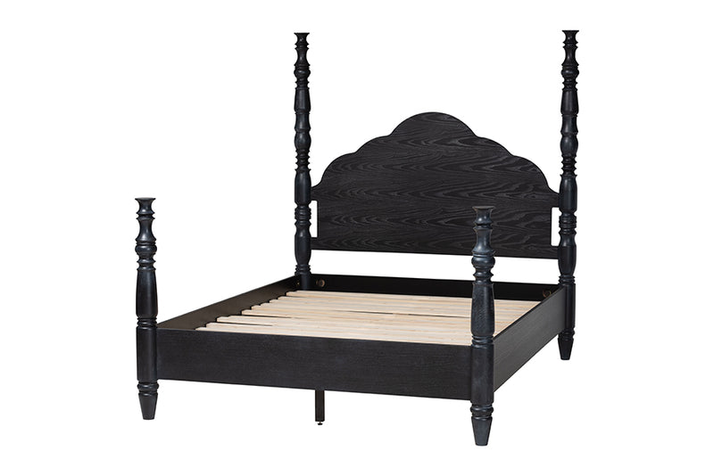 Jenny Four Poster Platform Bed, Black