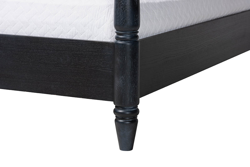 Jenny Four Poster Platform Bed, Black