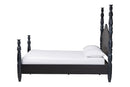 Jenny Four Poster Platform Bed, Black