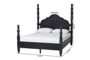 Jenny Four Poster Platform Bed, Black