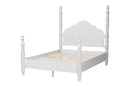 Jenny Four Poster Platform Bed, White