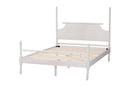 Alexi Bobbin Four Poster Platform Bed, White