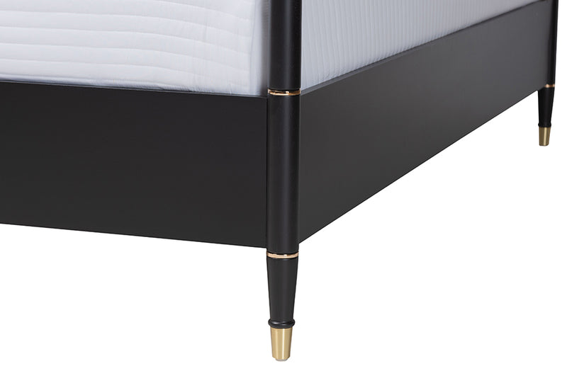 Danny Four Poster Platform Bed Sets, Black