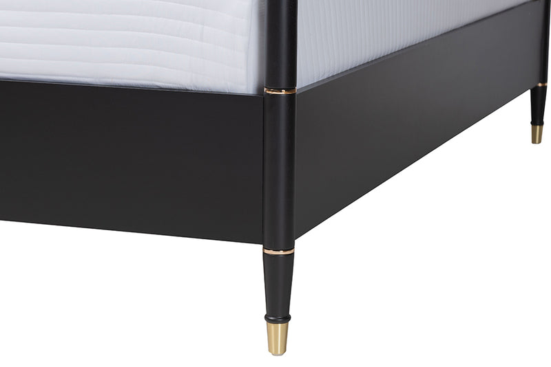 Danny Four Poster Platform Bed Sets, Black