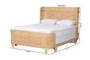 Fiorentine Natural Rattan Bed Frame, Natural