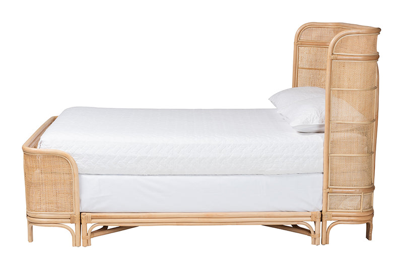 Fiorentine Natural Rattan Bed Frame, Natural