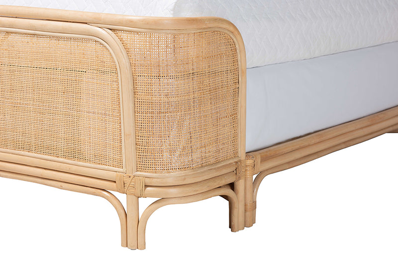 Fiorentine Natural Rattan Bed Frame, Natural